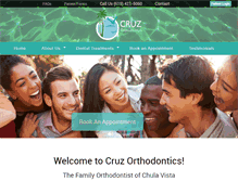 Tablet Screenshot of cruzorthodontics.com
